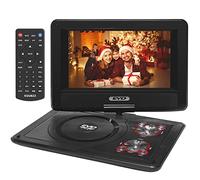 SQQBZZ Lecteur DVD portable de 11,5 pouces avec affichage rotatif de 9,5 pouces, batterie rechargeable de 5 heures, lecteur DVD de voiture, compatible avec CD/DVD/carte SD/USB, dernier cri