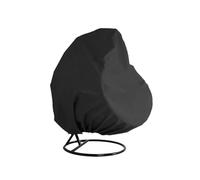SQQCREATO Housse pour Fauteuil Œuf Housse de Protection for Chaise Suspendue avec et Solaire, imperméable, en rotin, for balançoire Jardin(Black,230x200cm)