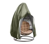 SQQCREATO Housse pour Fauteuil Œuf Housse de Protection Pliable for Chaise Suspendue, imperméable, Solaire, for balançoire Jardin(Deep Green,210D Single)
