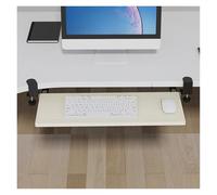SQQCREATO Support Clavier Plateau de Clavier sous Le Bureau, Support tiroir Table Coulissant sans poinçon, Extension du Main(Black 75x24 cm)