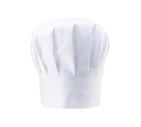 SQQCREATO Toque De Cuisinier Casquette élastique de cuisine for hommes, hôtel, Restaurant, Chef, chapeaux hauts, service restauration, boulangerie, gâteau, respirant, chapeau moyen(White,L)