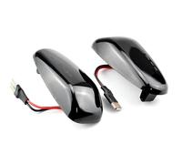 SQRHDF Clignotant rétroviseur 1 paire de feux position latéraux LED voiture pour Mercedes pour Benz W210 W202 CLK W208 SLK R170 W638 clignotant dynamique cache clignotant(Smoked black)