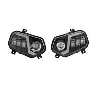 SQRHDF phares de moto Phare LED DOT pour Polaris RZR XP 4 900 S 800 2011 2012 2013 2014 MRZR UTV avec feu de circulation DRL 2411854 2411855 Kit Feux de Route à LED
