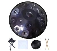SQSXCKIQ Tambours Handpan pour Adultes 22 Pouces Handpan 9 10 12 14 Notes Steel Tongue Drum 440 HZ 432 HZ Handpan Yoga Méditation Instruments de Percussion (22 Pouces 12 Notes)