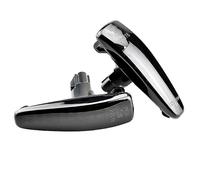 SQTGJJJ Clignotant rétroviseur Clignotant dynamique LED, feux position latéraux pour Mitsubishi pour Outlander Mk2 Sport pour Lancer pour Evolution, ASX pour Mirage Car turn signals(Smoky black)