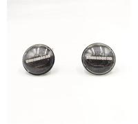 SQTGJJJ Clignotants Auto Clignotants LED Feux Position Latéraux Séquentiels Répétiteurs Latéraux Pour Land Pour Rover Pour Range Pour Rover L322 2002-2012 Feu Clignotant Rétroviseur(Clear)