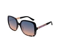 SQUAD Lunettes de soleil Pour Femme Carré Taille Grand Mode avec des paillettes roses Protection 100% UV