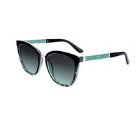 SQUAD Lunettes de soleil Pour Femme, Des lunettes La demoiselle Carré À l'aise Vert Dégradé Protection 100% UV