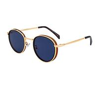 SQUAD Lunettes de soleil Pour Femme et Homme Unisexe Adulte Métal Rond Petite taille Rétro Protection 100% UV