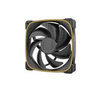 Squama 2503 RGB PWM Ventilateur - 120 mm - Performance et équilibre silencieux - Double boucle d'éclairage - SYNC de la carte mère avec 5 V 3 broches - PWM 4 broches - Noir (GEO-S2503B-1)
