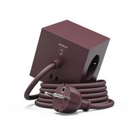 Square 1 - Avolt x Bauhaus Cube de prises avec USB-C édition exclusive Mulberry Red dfp Design - 7350103841219