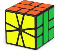 Square 1 Square One SQ-1 SQ1 Skewb Puzzle Cube Magique Magic Cube Puzzle Ultra Rapide (Noir)