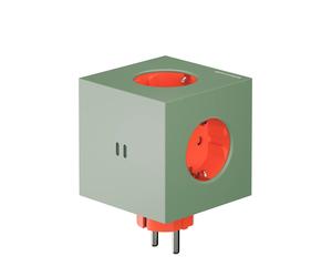 Square 2 - Avolt x Bauhaus Archives Cube de prise édition limitée Gecko Bloom dfp Design - 7350103840915