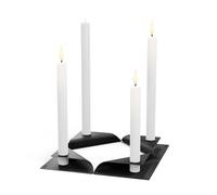 SQUARE CANDLE Ensemble de bougeoirs noir