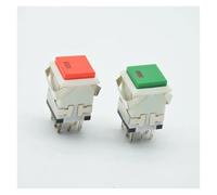 Square Cap 2NO 2NC 8pins Momentary/reset Push button Switch With lamp AC 3A/250V 6A/125V NWPNLXEA(Each color 1pcs)
