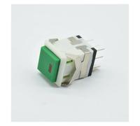 Square Cap 2NO 2NC 8pins Momentary/reset Push button Switch With lamp AC 3A/250V 6A/125V NWPNLXEA(Green)