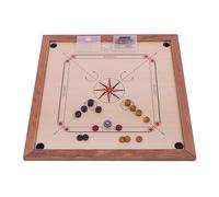 Square - Carrom 850 Dark Lux - Jeu d'adresse en Bois - Carrom Board - 84 x 84 cm - Palets et attaquant Inclus