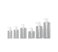 Square Clear Bottle Liquid Soap Whipped Mousse Points Bottling Shampoo Lotion pour Salle de Bain(1PC Transparente,250ml)