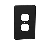Square D X Series Outlet Plaque murale 1 prise moyenne Plus Duplex Noir mat