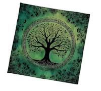 Square Divinations Tapisserie murale Motif grand arbre Astrologie Nappe Tarots Nappe Nappe Sorcières