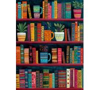 Square Drills Diamond Painting Full Adulte Kits, 5D DIY Carré Diamant Art Images Peinture, Tasse à thé livre Cristal Débutant Complet Set, Point De Croix, Enfant Décoration Murale Maison 70x90cm F-967