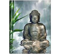 Square drills full diamond painting enfants pierres carrées bouddha méditation 40x50cm 5d diamant painting complet peinture par numéros point de croix kit puzzle diamant mosaïque adulte débutant