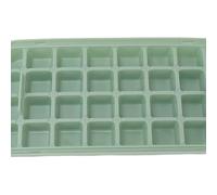 Square Easy Release Ice Cube Play Cube Cube Maker Moule avec Box Box Scoop de glace grande capacité (Fruit vert 2 couches)
