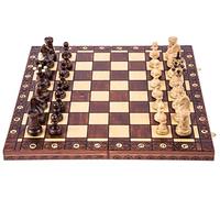 Square - Echecs en Bois AMBASADOR - 52 x 52 cm - Échiquier & Pièces d'échecs - Artisanat