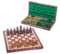 Square - Echecs en Bois - CHANCELIER - 50 x 50 cm - Échiquier & Pièces d'échecs en Bois de Cerisier