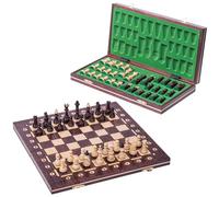 Square - Echecs en Bois - JUNIRO AG - Échiquier - 41 x 41 cm & Pièces d'échecs - Échecs pour Enfants