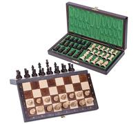 Square - Echecs en Bois - MAGNETIQUE Lux - 28 x 28 cm - Échiquier & Pièces d'échecs