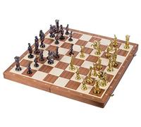 Square - Echecs en Bois - Romain - Gold Edition - Échiquier & Pièces d'échecs