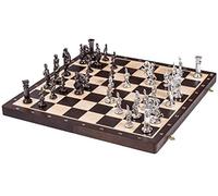 Square - Echecs en Bois - Romain - Silver Edition - Échiquier & Pièces d'échecs