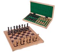Square - Échecs en Bois Royal LUX - Chêne - 65 x 65 cm - Pièces d'échecs sculptées