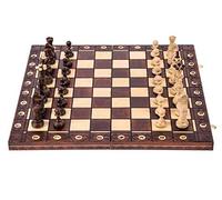 Square Echecs en Bois SENATEUR - 41x41 cm Échiquier & Pièces