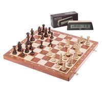 Square - Echecs Set S2 - Échiquier Staunton no 5 + Horloge d'échecs DGT 1002