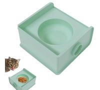 Square Elevated Cat Bowl Rack, Dog Puppy Cat Food Bowl Stand, Elevated Cat Food and Water Bowls, Pet Cage Bowl Holder, Cat Bowls for Healthy Eating, Adjustable Cat Bowl Rack