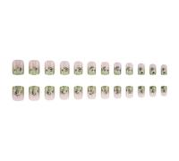 Square Faux Nails Patrick's Day Press On Nails Artificial Fals Glues On Designs French Tips Français Glues Acryliques Pour Les Femmes Clear