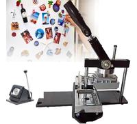 Square Fridge Making Machine Set 80 x 53 mm / 90 * 65 mm Maker de Badge métallique Professionnel avec Coupe-Papier + composant 100pcs, pour la Fabrication de Badges de Bricolage, 80x53 mm