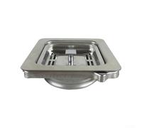 Square Garbage Disposer Adapter 110mm Stainless Steel | Efficient drainage control, water-sealing umbrella design, easy open/close mechanism, fits 110mm sinks
