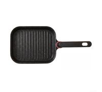 Square Grill Pan Aluminum Nonstick for Steak(Black)