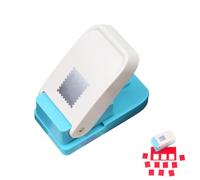 Square Hand Punch Tool, Portable Embossing Stamp Cutter, Manual Paper Craft Punch, for Cardstock, Gift Wrapping, Greeting Cards and Scrapbooks