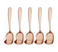 Square Head Stainless Steel Spoons - Desserts Shovel Spoons | Fashion Thick Soup Spoon Table Spoon Dinner Rice For Family And Others