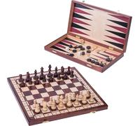 Square-Jeu Senator-3-1-Echecs + Dames + Backgammon-40x40cm