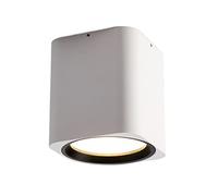Square Mounted Downlight Nordic Minimalist Ceiling Light LED Aluminum Spotlight White Free Opening Spotlights Mall Showroom Living Room Wall Lighting High,White Light_5W