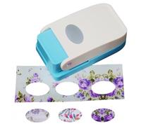 Square Paper Craft Punch, Portable Scrapbooking Squares Stamp Puncher, Portable Oval Shaped Scrapbook Hole Cutter | Craft Hole Punch | For Card Scrapbooking Tag Binder Journal Paper Planners