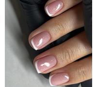 Square Press On Nails Fake Sequins Glues Sur L'acrylique Artificiel 24pcs Bâton Pour Les Femmes Conception De Filles Faux Ongles