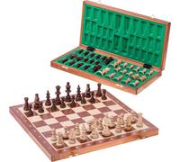 Square-Pro Echecs En Bois No 5-Acajou-Échiquier & Pièces D'échecs Staunton 5