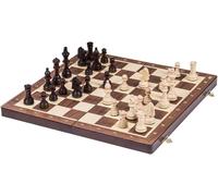 Square-Pro Jeu D'echecs No 4-Noyer-Échiquier & Pièces D'échecs Staunton 4