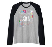 Square Root of 169 13e Anniversaire 13 Ans Math Nerd Manche Raglan